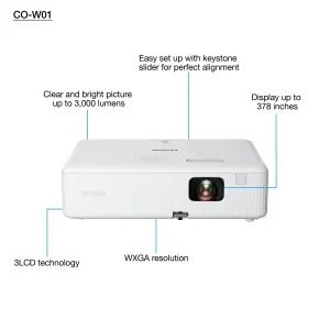 Epson CO-W01 3LCD Projector