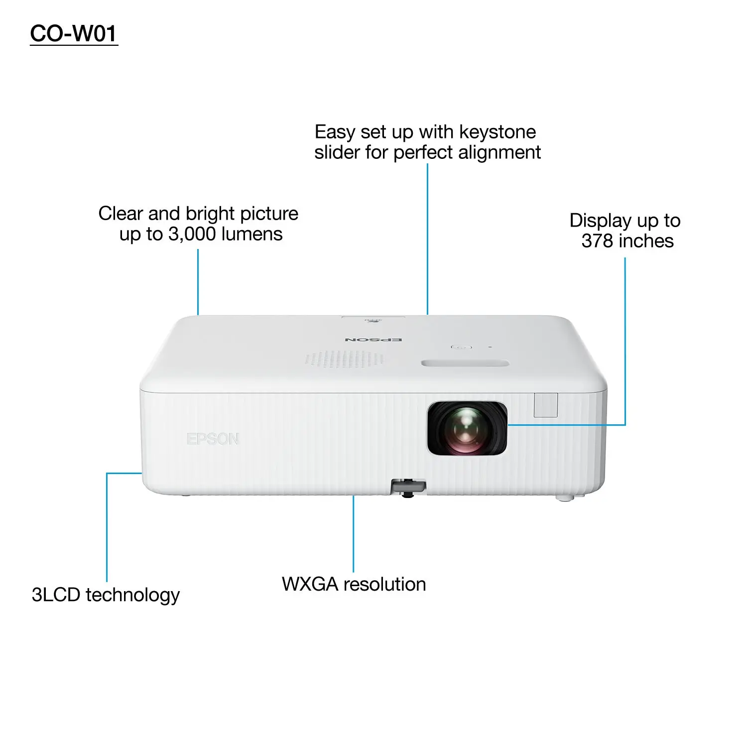 Epson CO-W01 3LCD Projector