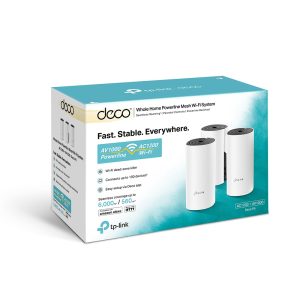TP‑Link Deco P9 AC1200 + AV1000 Whole Home Hybrid Mesh Wi‑Fi System (3 Pack)